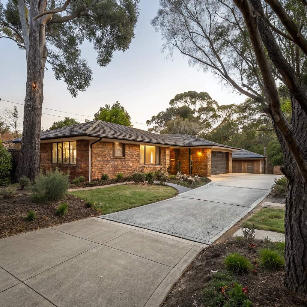 Sustainable concrete work at a character home in O'Connor, Canberra.